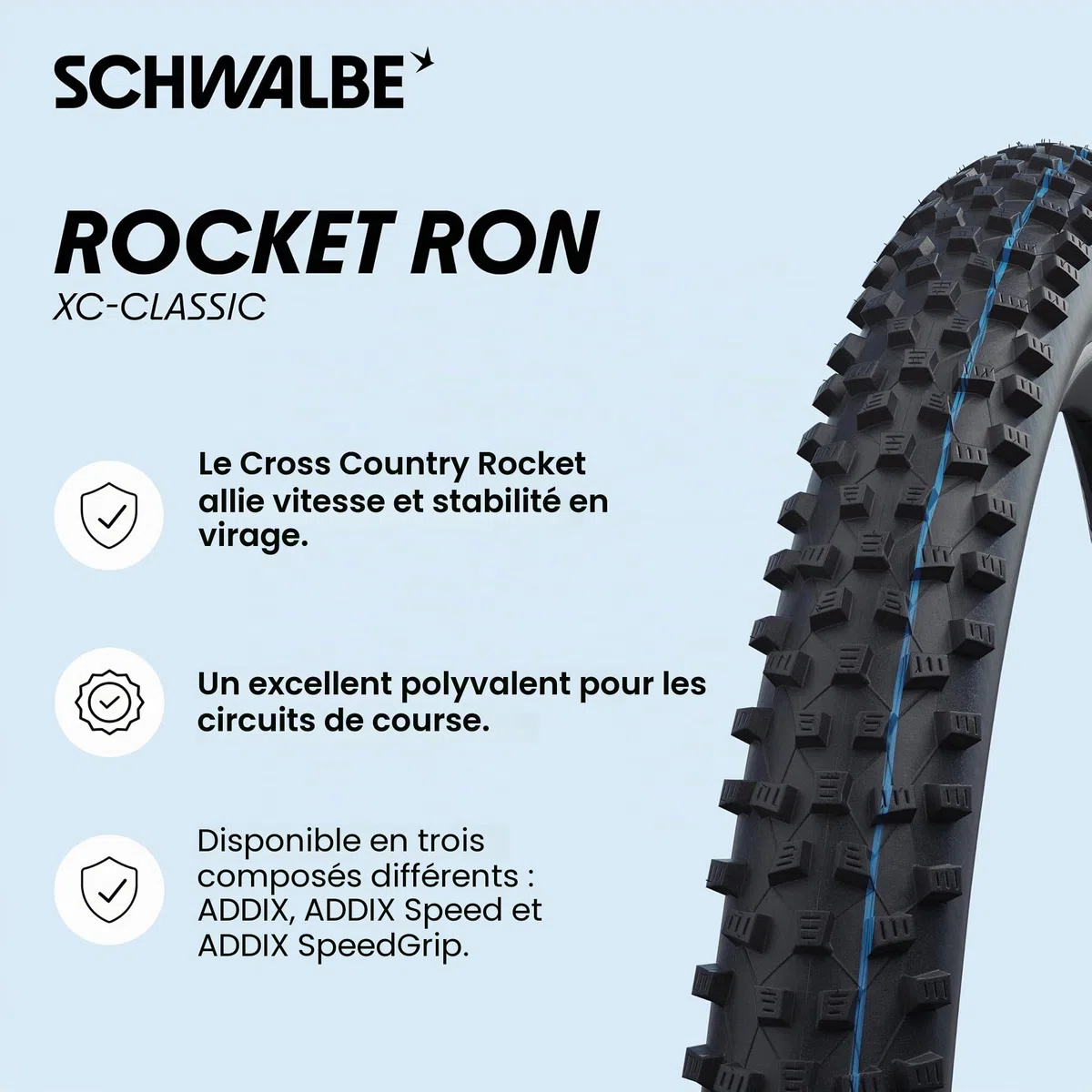 Schwalbe Rocket Ron Perf. Addix // toutes les tailles