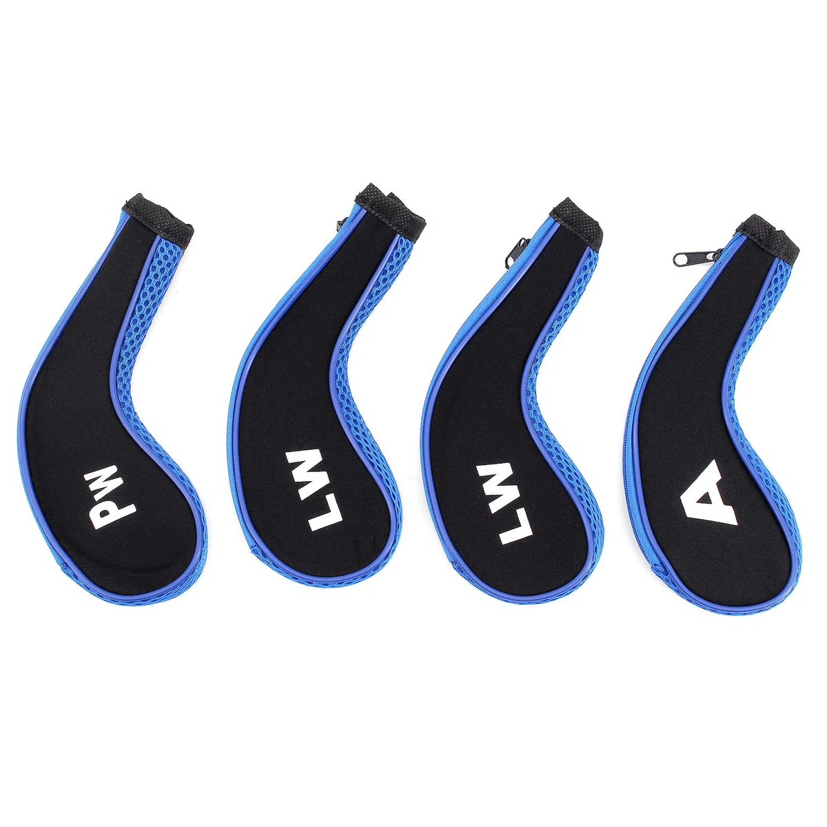 Capuchon de Protection pour Tête de Club de Golf - 12 Pcs Housses avec Fermeture Éclair - Protecteur pour Fers