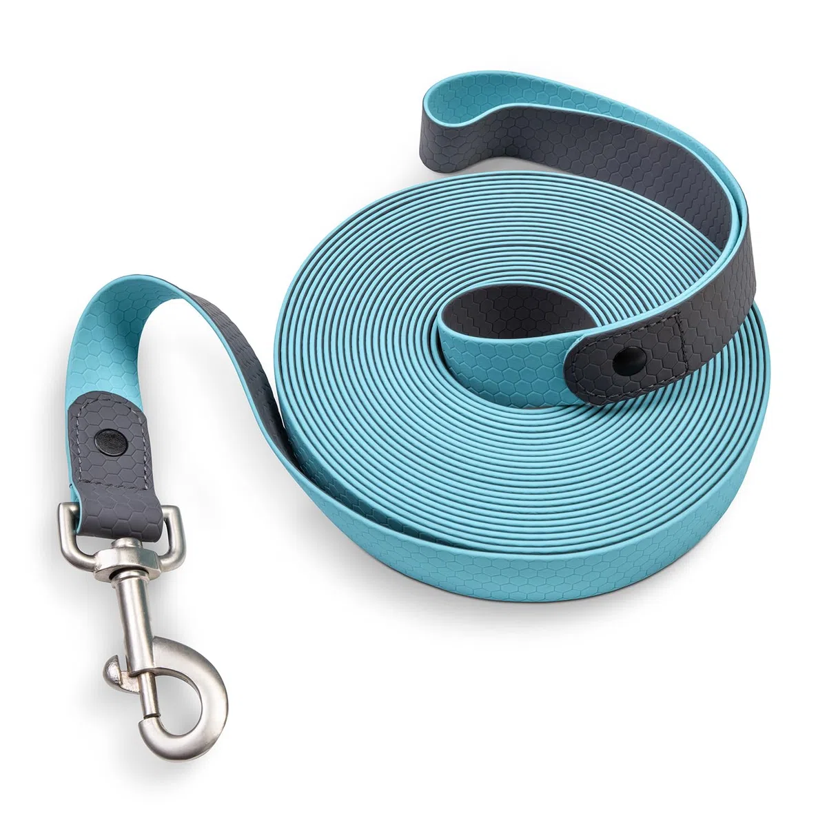SUNRIDE Biothane Longe pour Chevaux - 8 m - Résistante aux UV - Extrêmement Robuste - Durable et végétalien - Antibactérienne - Résistante à l'abrasion - Inoxydable - avec dragonne - Bleu