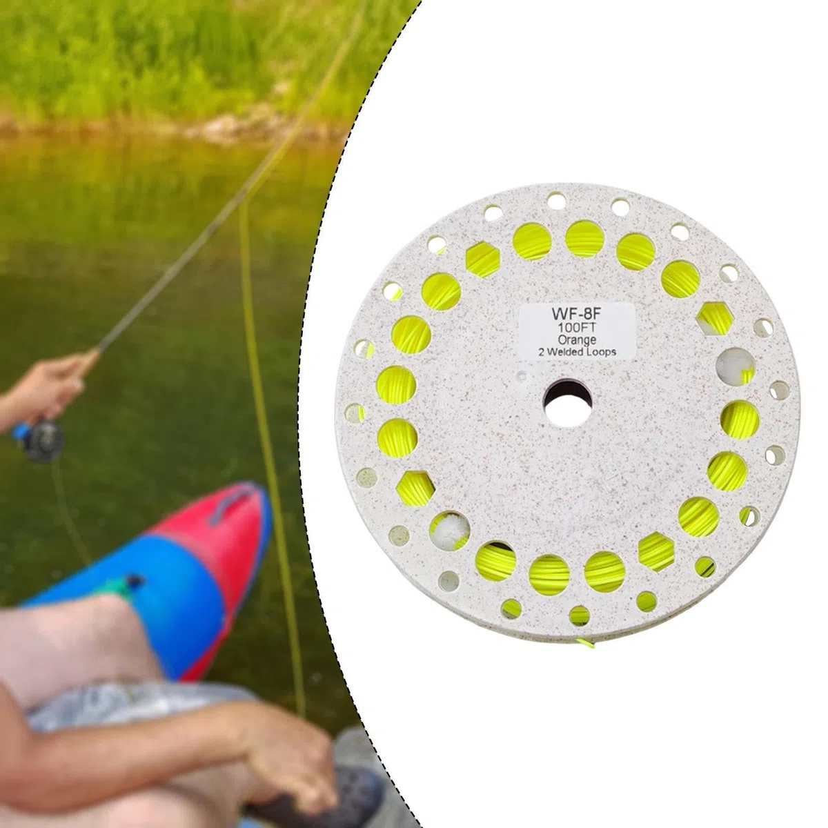 Soie pêche à la Mouche, Accessoires pêche, Soie Flottante WF 30 m (100 Pieds)