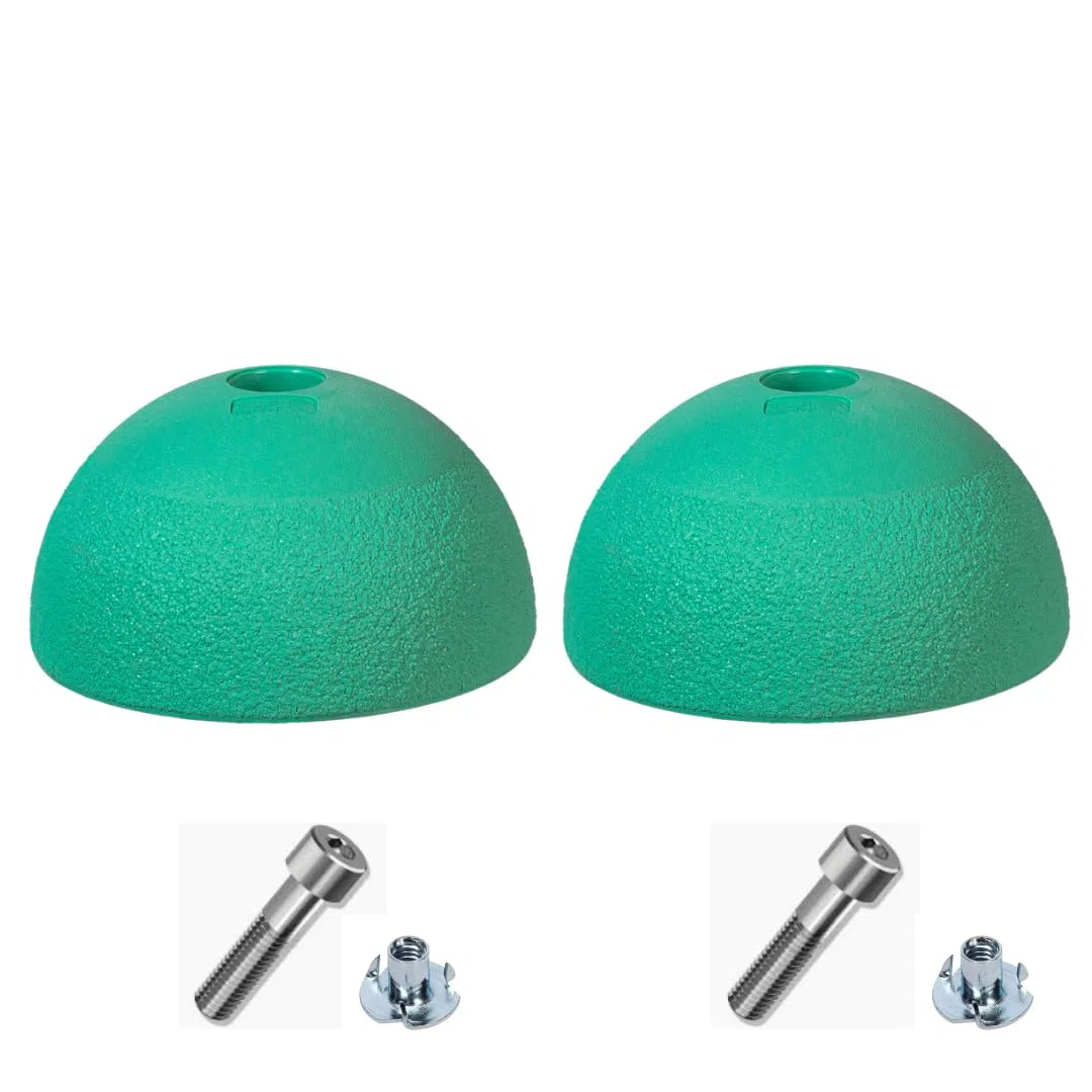 Campus Balls – Lot de 2, supports d'entraînement d'escalade pour panneaux de campus et murs de système, M10 Bolt Mount, design écologique 100 % recyclable, outil d'entraînement de force des doigts et