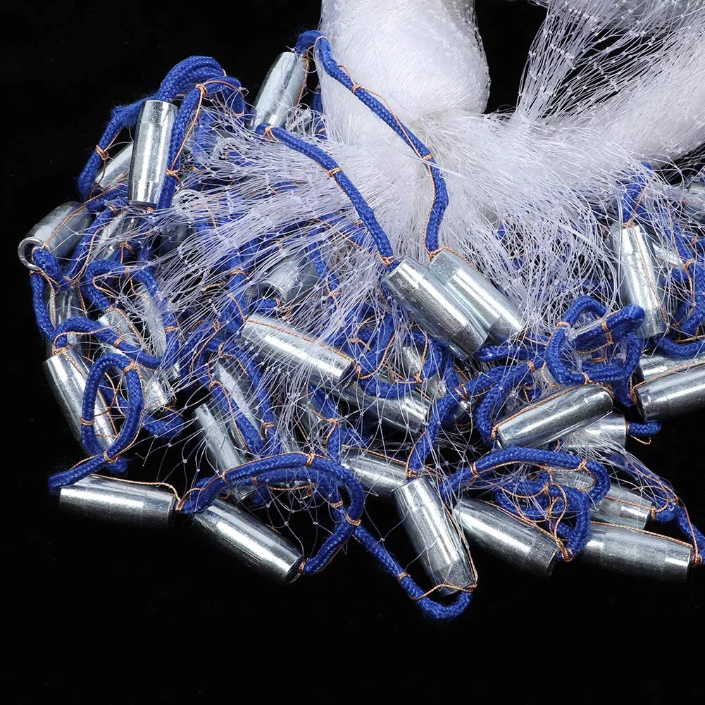 Filet De Peche Mer - Carrelet De Peche - Monofilament de Nylon pour Piège à Appâts et Poissons - Accessoire De Piège De Réseau De Pêche Portatif Durable à Lancer à La Main