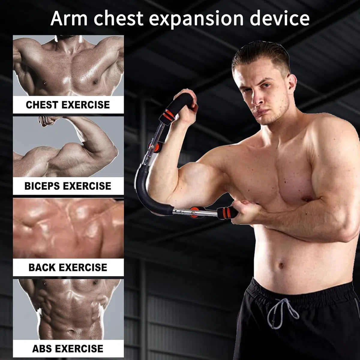 Twister Arm Trainer,Entraîneur de Bras Twister,équipement D'entraînement de Poitrine Réglable,Twister Arm Exerciser,Entraîneur de Poignet Réglable en Forme de U,pour Entraînement