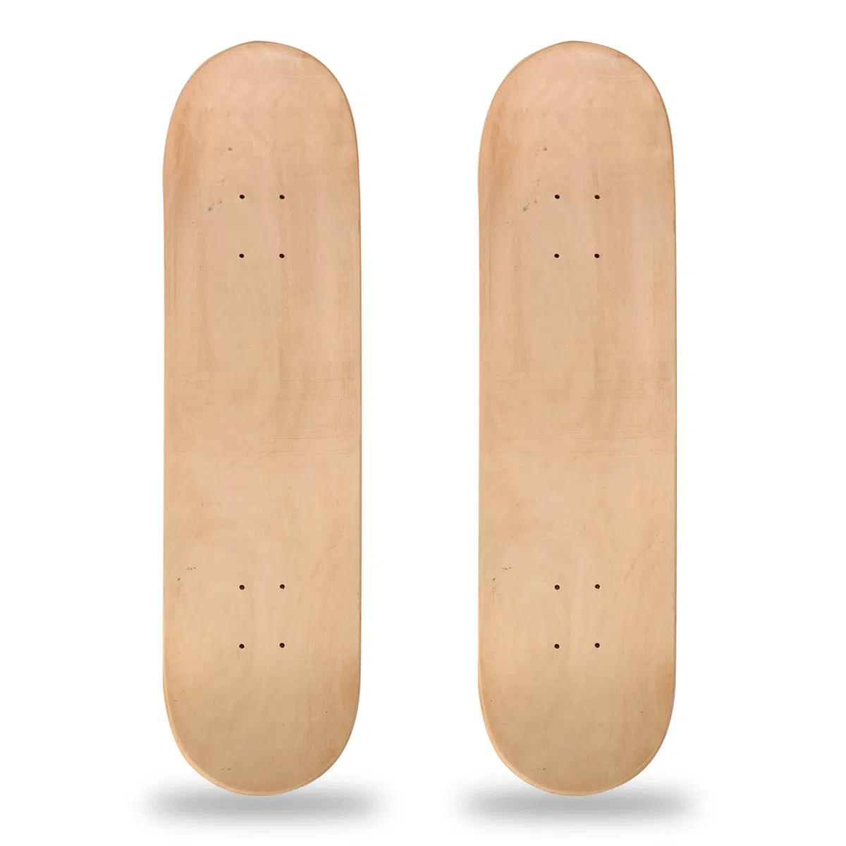 Lot de 2 planches de skateboard vierges en érable - 7 couches - Hautement élastique - Panneau long de 81 cm x 8 cm