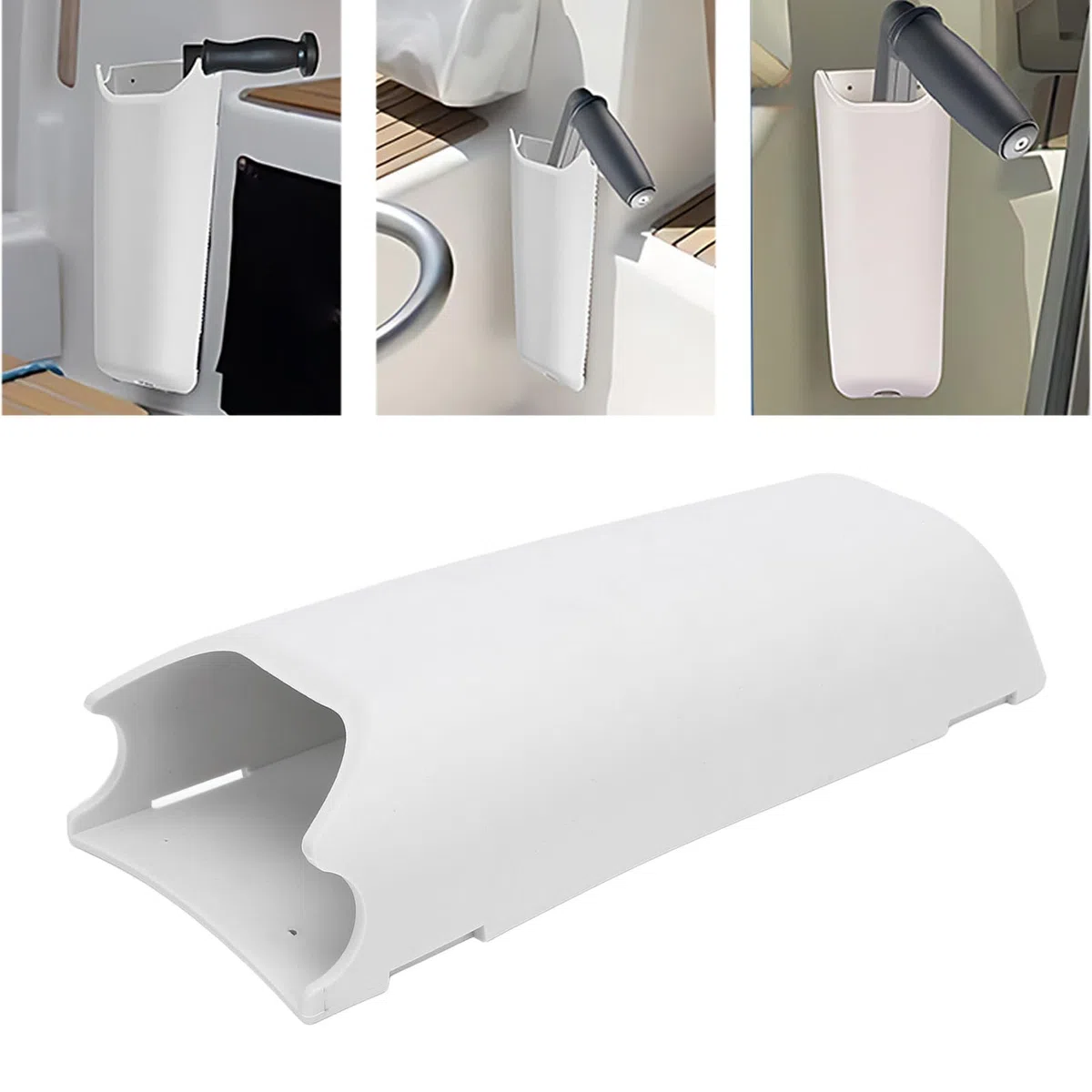 banapoy Support de manivelle de Winch en PVC pour voilier, Pochette de manivelle de Winch, Pochette de Rangement Auto-videuse pour Yachts et Bateaux