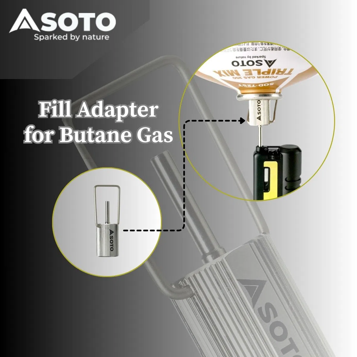 SOTO Fill Adapter for Butane Gas