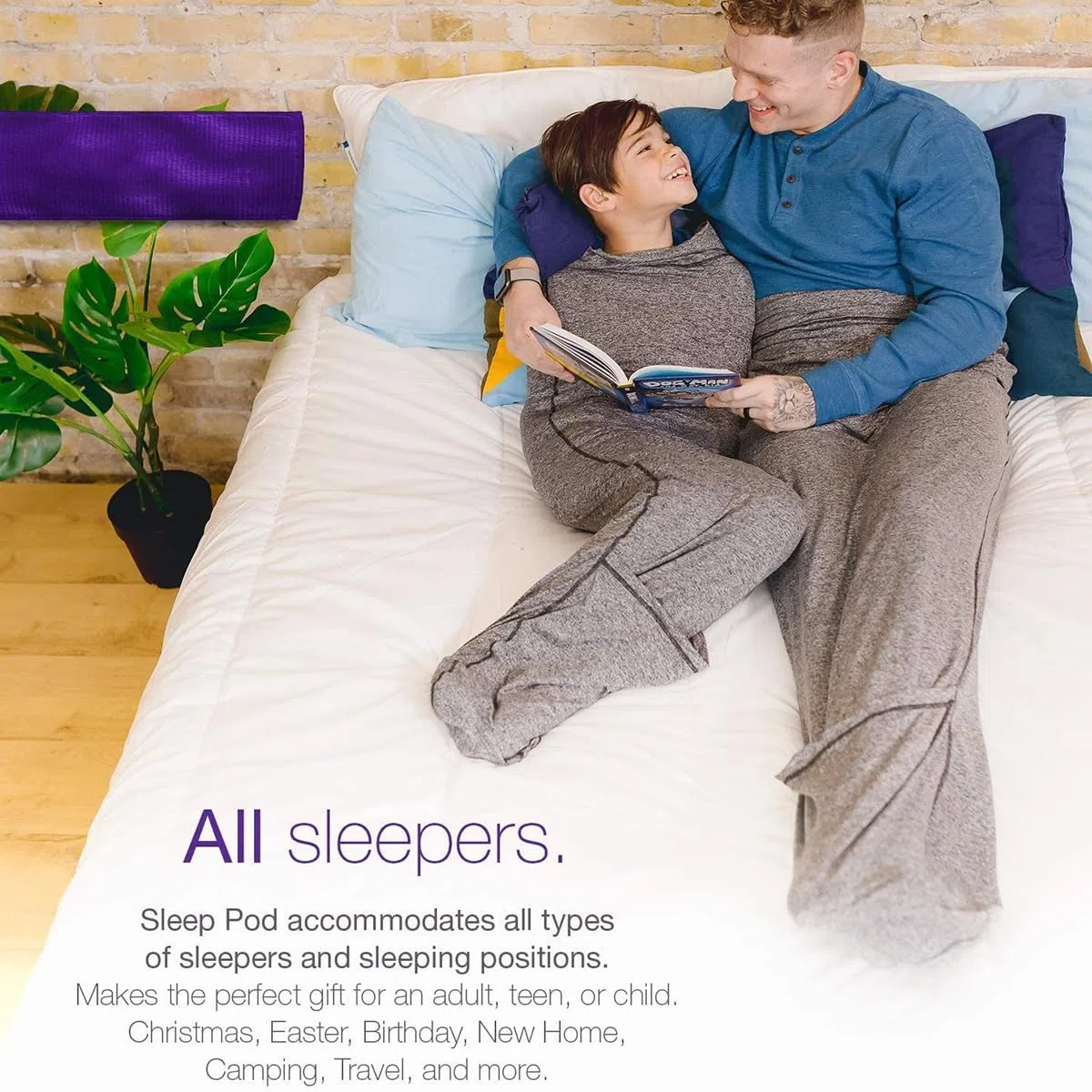 Couverture rafraîchissante avec thérapie par pression, sac de couchage de compression, couverture portable ultra légère pour soulager le stress et l'anxiété, tissu extensible respirant