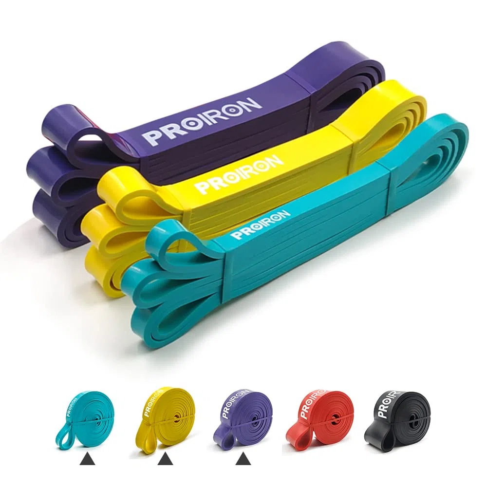 PROIRON Bandes Élastique de Résistance - Bande Elastique Fitness pour tractions, Crossfit, Dips,Traction Assistée, Pilates，Aide aux pullups ou au soulevé de Poid