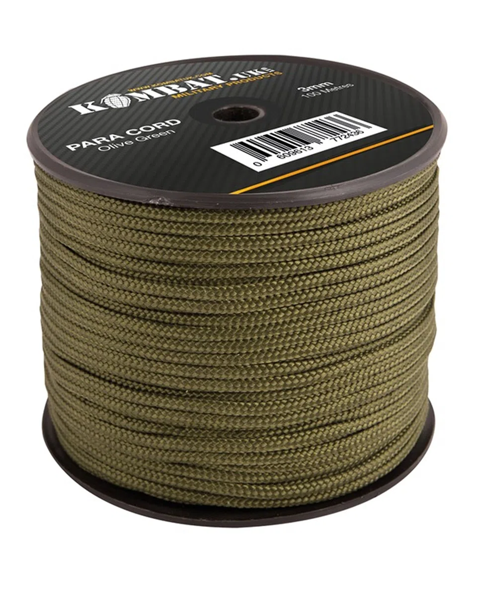 Kombat UK Bobine de paracorde, Mixte, Paracord, Vert Olive