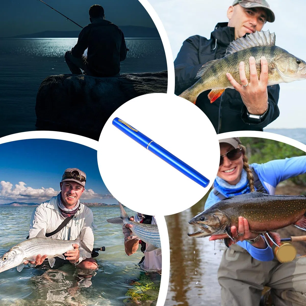 Canne à Stylo, Canne à pêche à Stylo de Poche | Stylo Canne Et Moulinet Combo Stylo De Pêche Portable - Stylo Canne à pêche, Stylo Canne à pêche pour randonneurs, Amis, routards