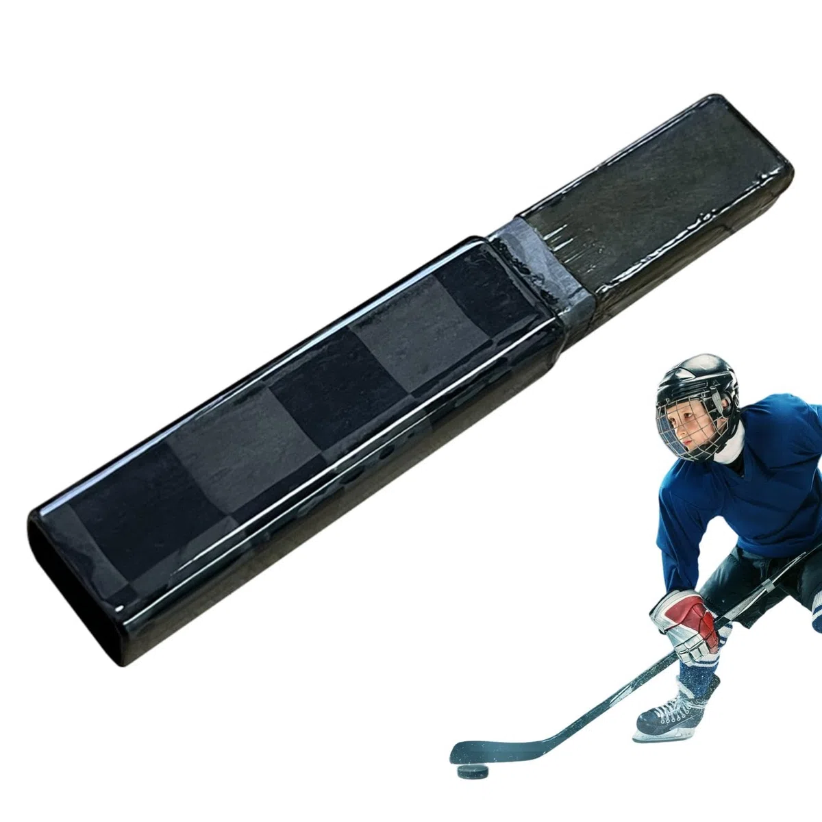 Bouchons d'extrémité pour batte composite de hockey - Embout pour extension de crosse de hockey - Barre d'extension polyvalente pour crosse de hockey sur glace - Batte composite légère - Remplacement