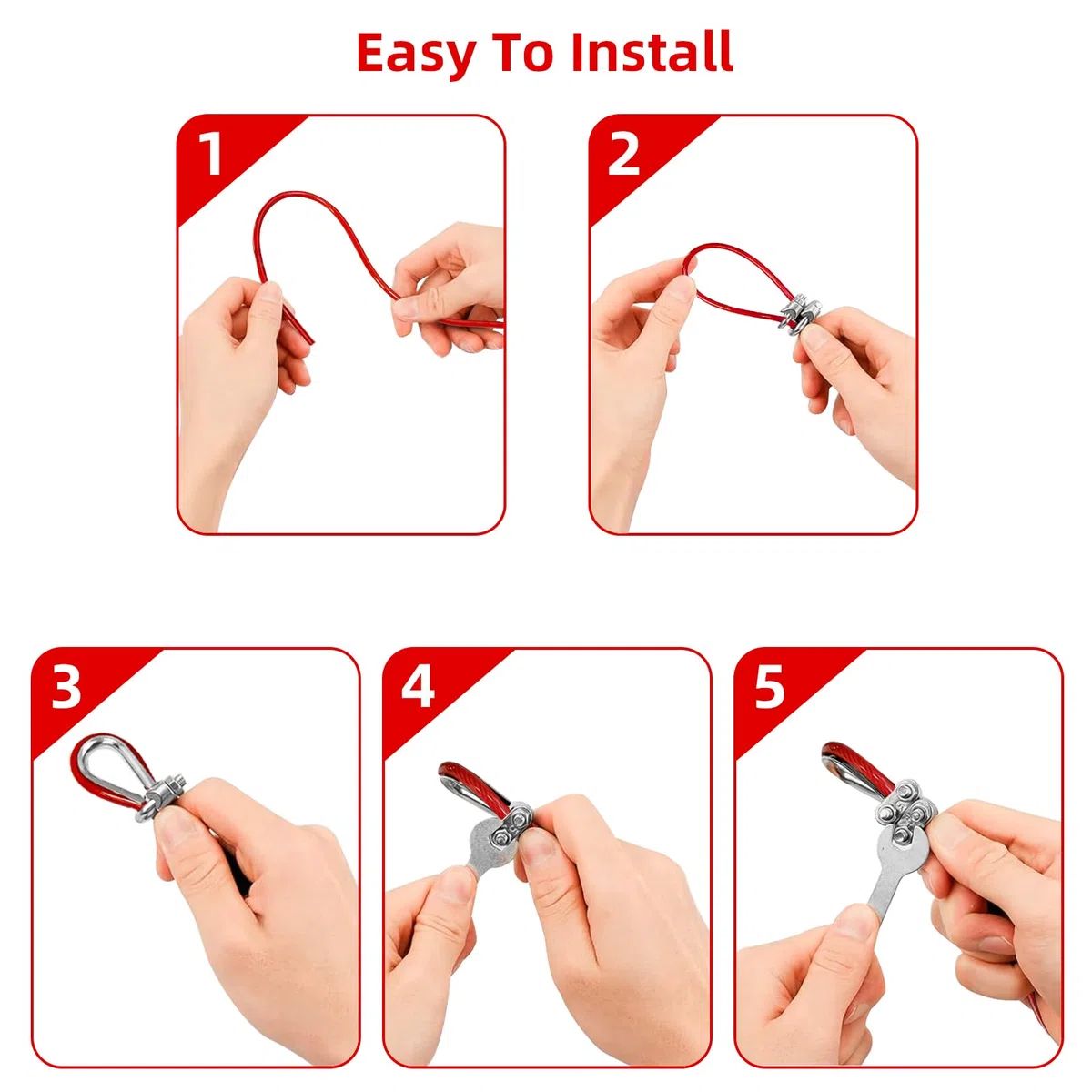 Cable Poulie Musculation, Câble De Gymnastique Fitness Gym Banc Cable Acier Tirage Appareil Musculation