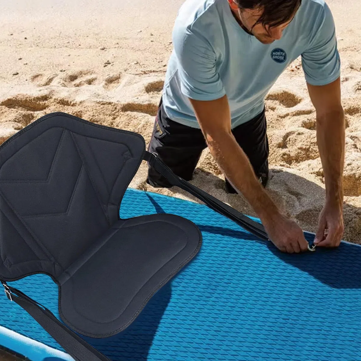 Siège de Kayak avec Dossier - Siège pour Canoë - Siège Pliant Ajustable Pour Kayak Canoë Et Pêche