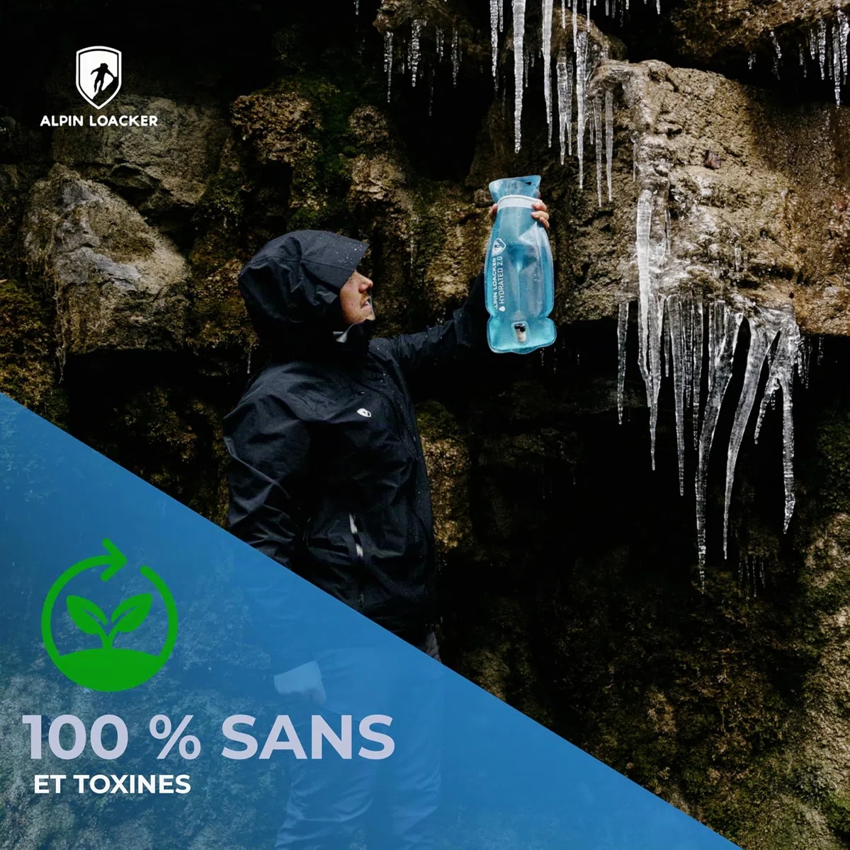 ALPIN LOACKER Poche d'hydratation d'extérieur avec Tuyau pour Le Sport et l'extérieur I Super légère I pour la randonnée sans BPA