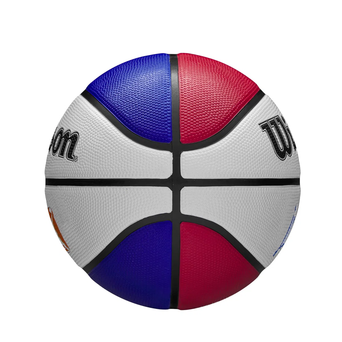 Wilson Basketball Jr. NBA WNBA DRV Light, Outdoor and Indoor, Size: 5, Blue/Red/White