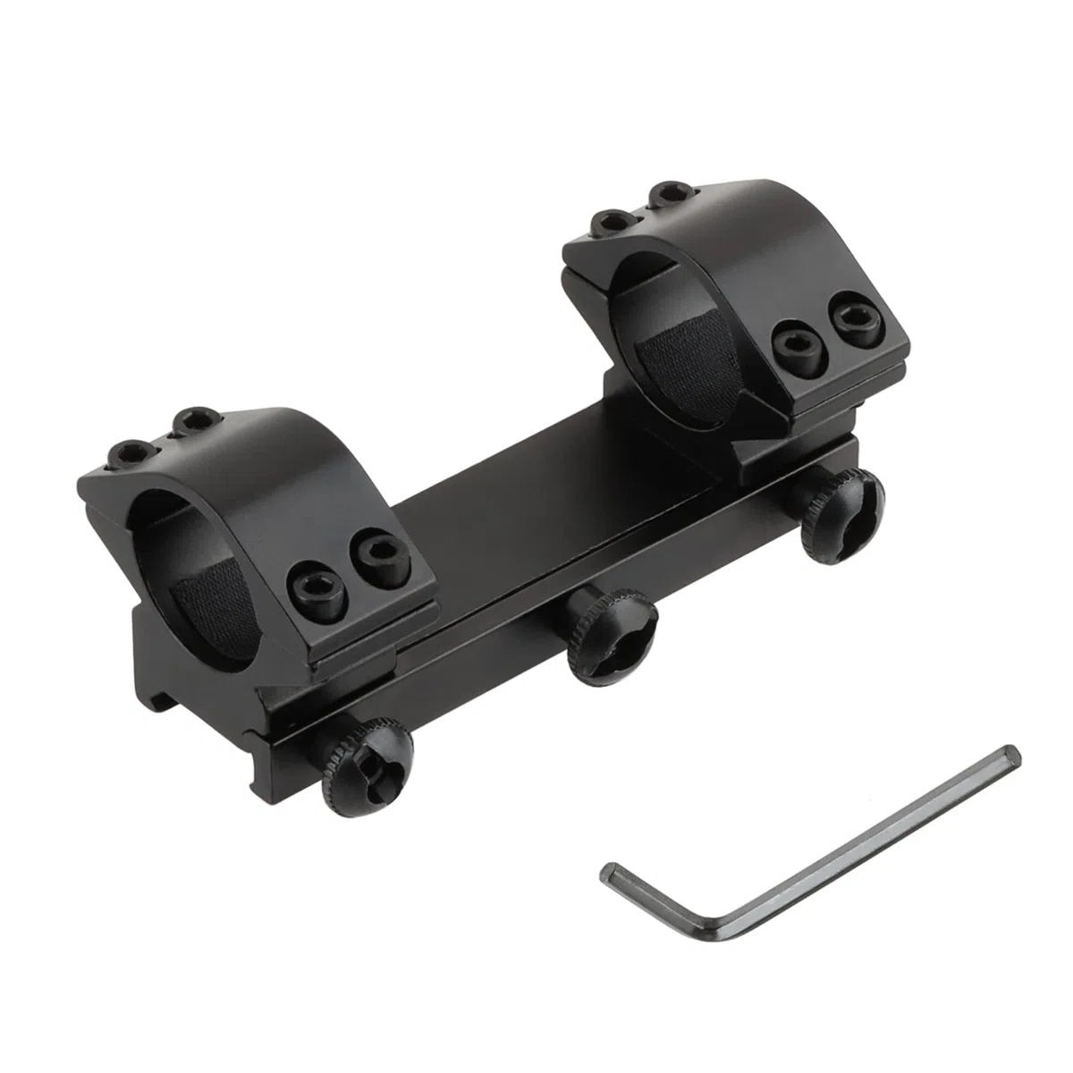 Profile Bas Anneaux Scope - 25.4mm Airsoft Anneaux de Montage Adaptateur en Forme 20mm Weaver/Picatinny Rail Mount