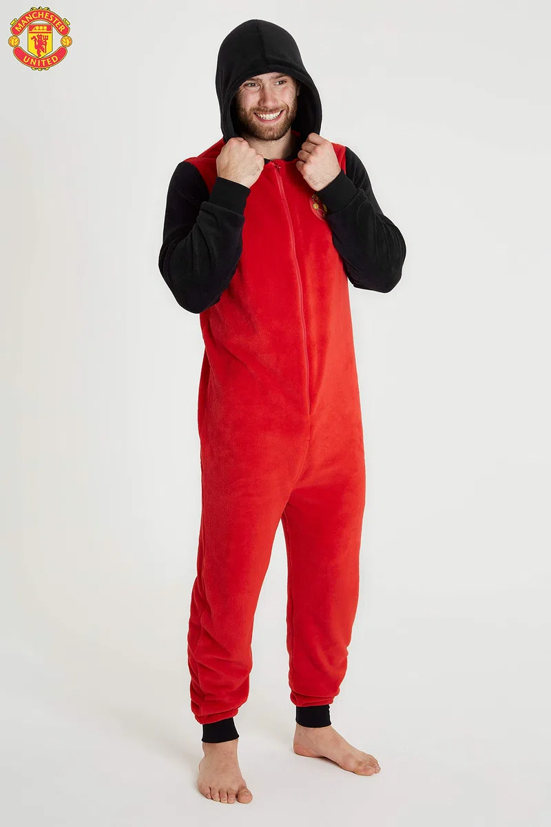 Manchester United F.C. Pyjama en polaire pour homme, cadeau de football pour homme