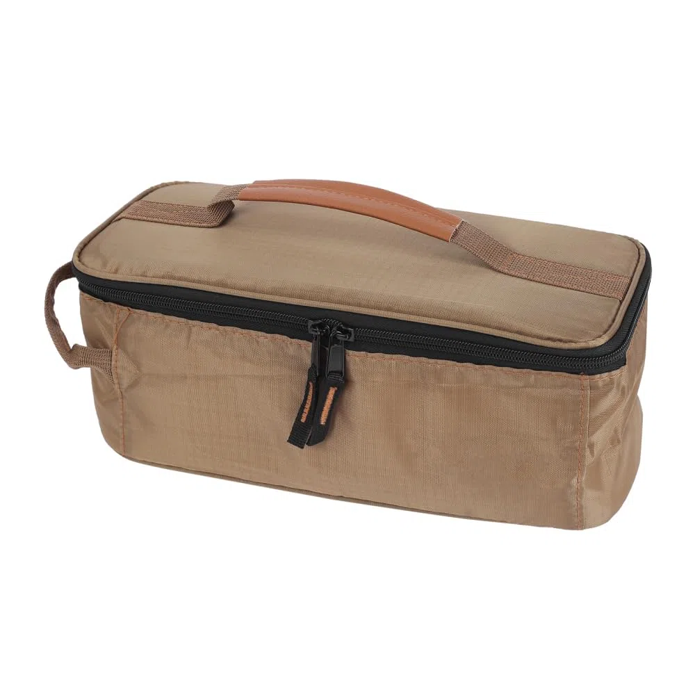 MiOYOOW Sac Rangement pour Ustensiles Cuisine Camping, Sac Transport Vaisselle Camping Étanche avec Double Fermeture Éclair et Poignée pour Camping Randonnée Barbecue