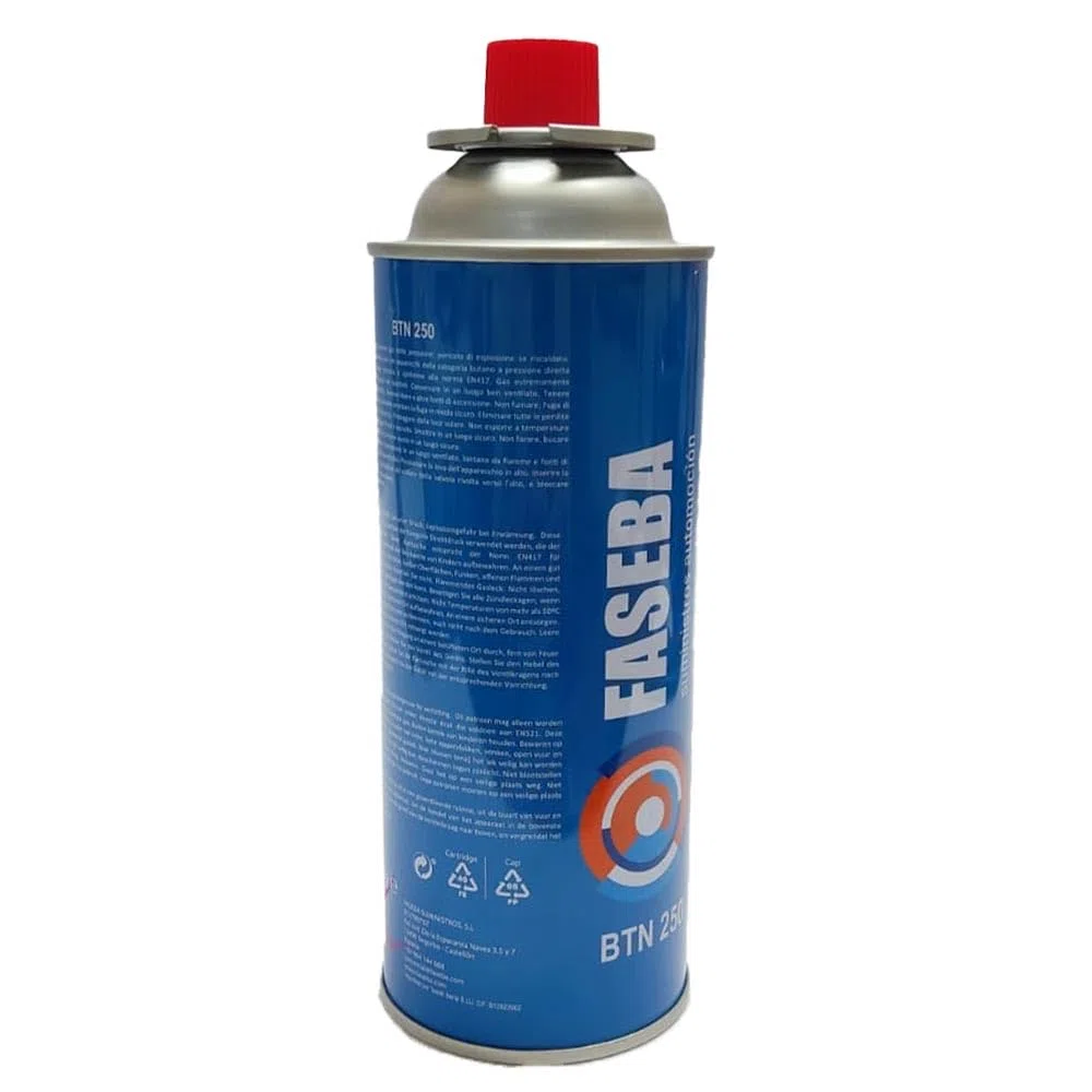 Lot de 4 cartouches de gaz de camping CP250 227 g avec système de sécurité Idéal pour les cuisinières portables, les torches, les réchauds et les réchauds
