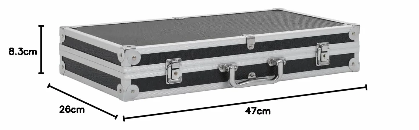 Mallette pour arme à feu Aluminium ABS Noir