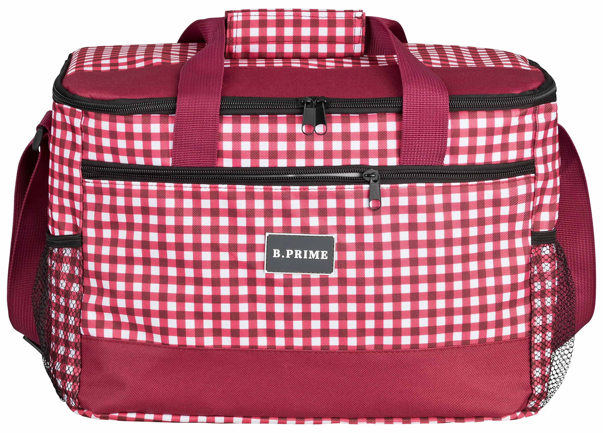 B.PRIME Sac Isotherme 20L Classic I 36x26x22cm I Glacière Souple Isotherme I Sac de Pique-Nique I Glacière Camping I Pique-Nique I Outdoor I Extérieur I Voyage I Courses I Auto I Différents Coloris