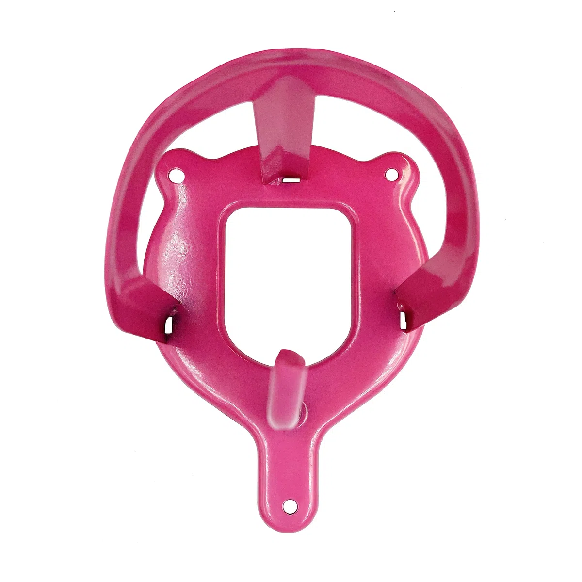 Lot de 3 bridons en métal pour chevaux, écurie, chambre de selle (rose)