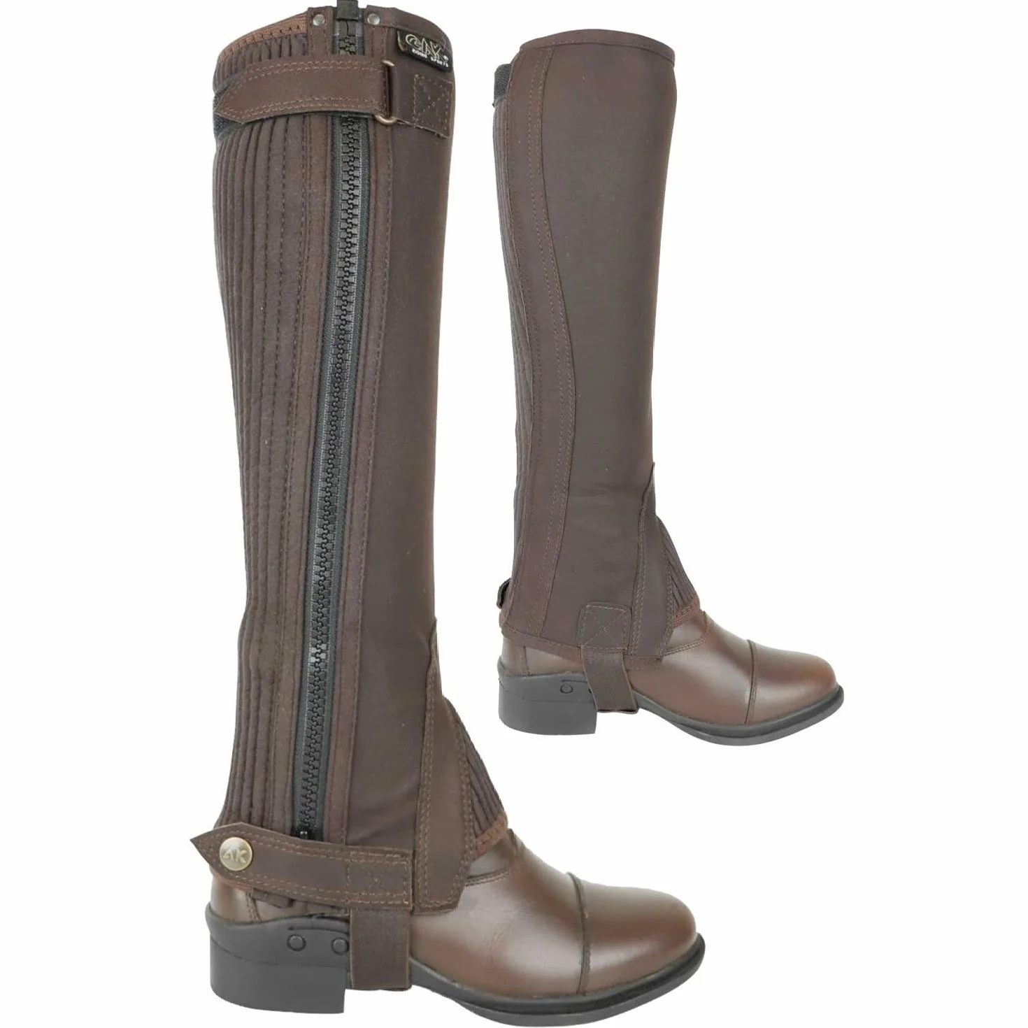 AK Demi-chaps d'équitation lavables en daim