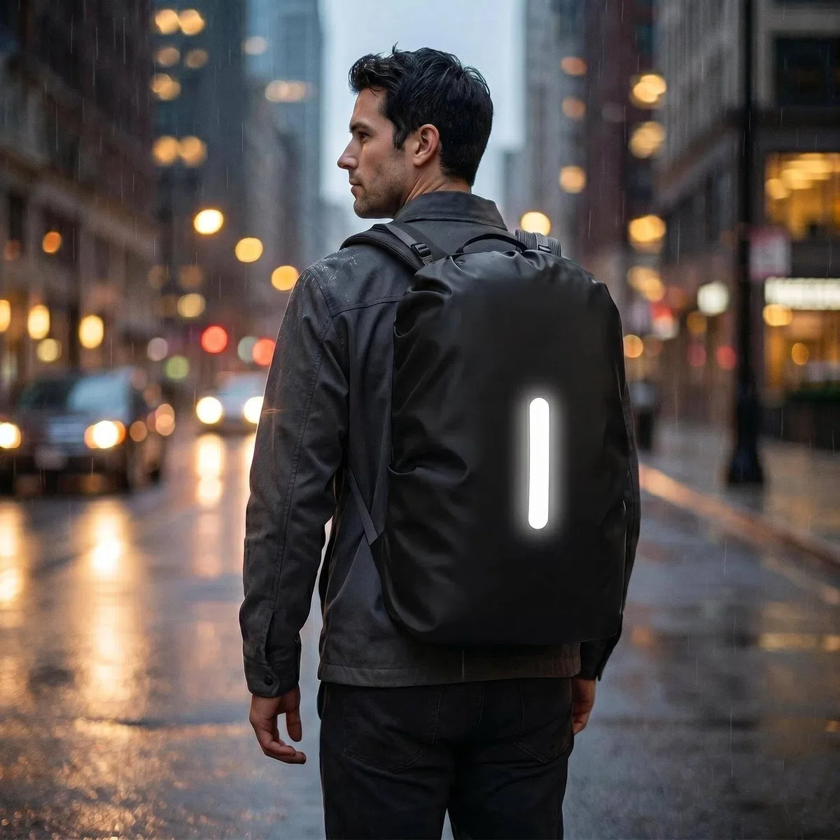 Lammcou Protection Sac à Dos Pluie et cartables, Housse imperméable Backpack Rain Cover avec réflecteurs & Sangles croisées antidérapantes pour randonnée, Camping & Cyclisme