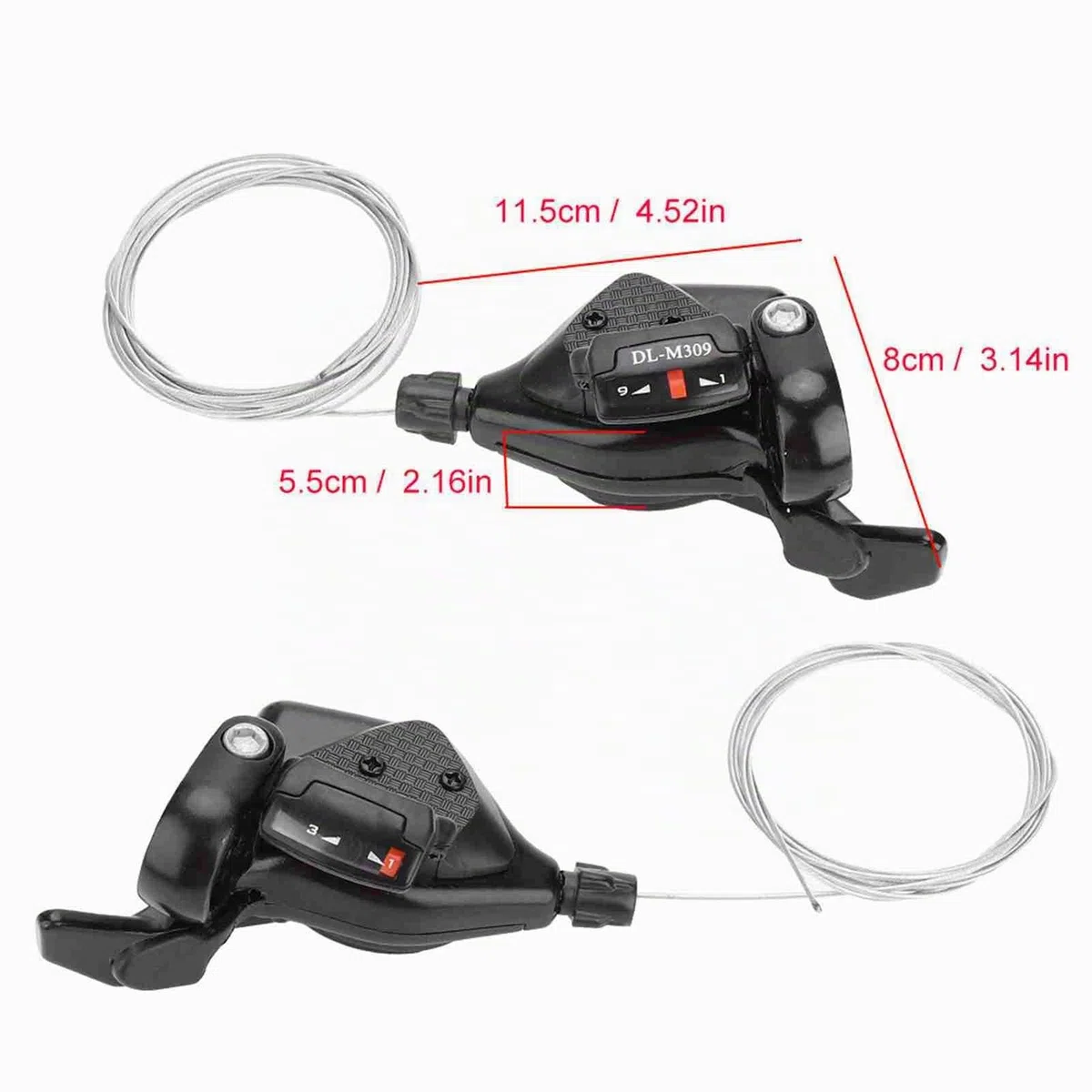 Shimano 9 vitesses Shimano 8 vitesses Noir 1 paire de dérailleur 3 vitesses