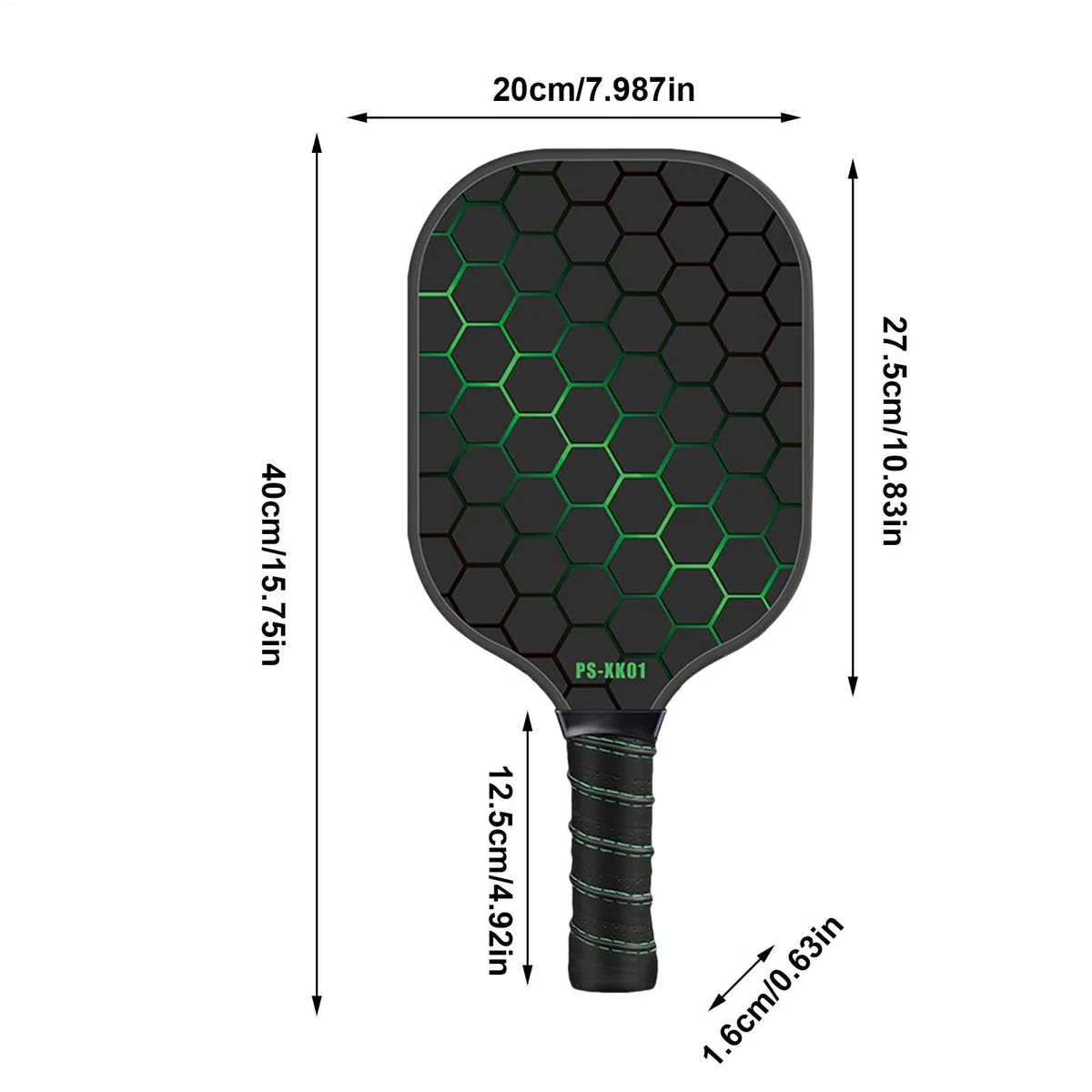Pickle Ball Jeu de raquettes professionnelles pour jeux en intérieur et extérieur, palettes et balles Pickle Ball | Raquette en fibre de verre avec 4 boules de cornichon, raquette de