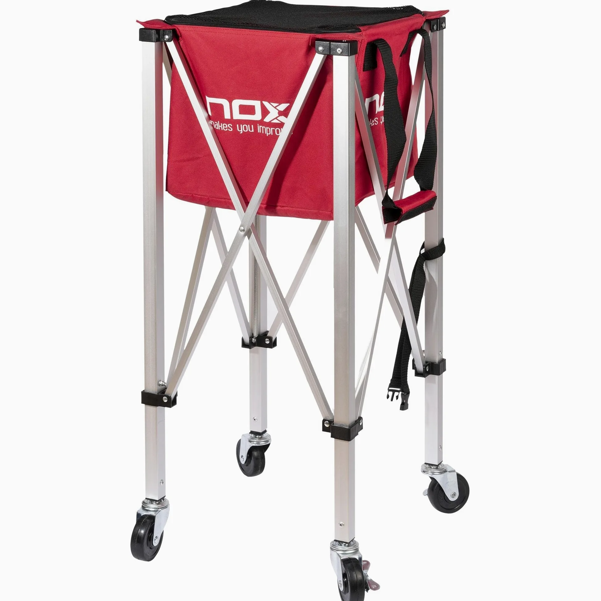 CESTO PLEGABLE Con RUEDAS NOX Rojo
