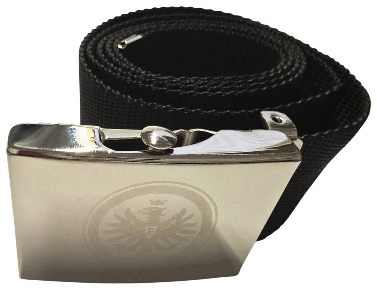 Eintracht Frankfurt SGE Ceinture en tissu avec boucle en métal, multicolore, taille unique