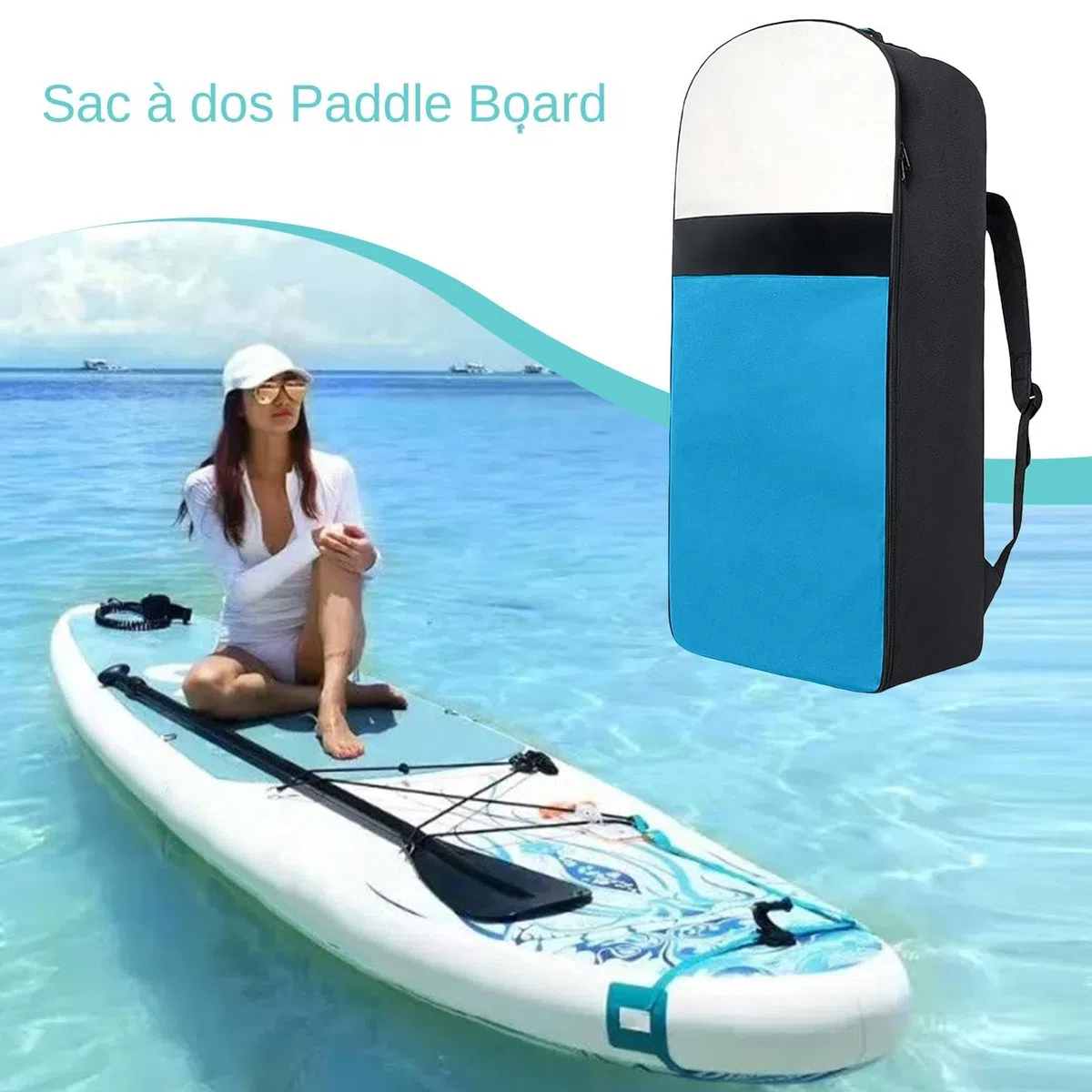 Sac À Dos Paddleboard – Étui De Voyage Suup, Sac À Dos Paddle Board | Sacs De Transport Pour Planche À Pagaie, Porte-planche Réglable, Sac De Rangement Pour Planche De Surf Debout, Grande Capacité