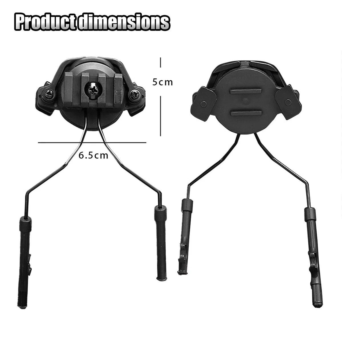 Adaptateur de Rail Arc pour Casque Tactique, Support pour Casque Audio de Suspension, Accessoires pour Casque D'airsoft, pour Les Sports de Plein Air et Le Paintball(Brown)
