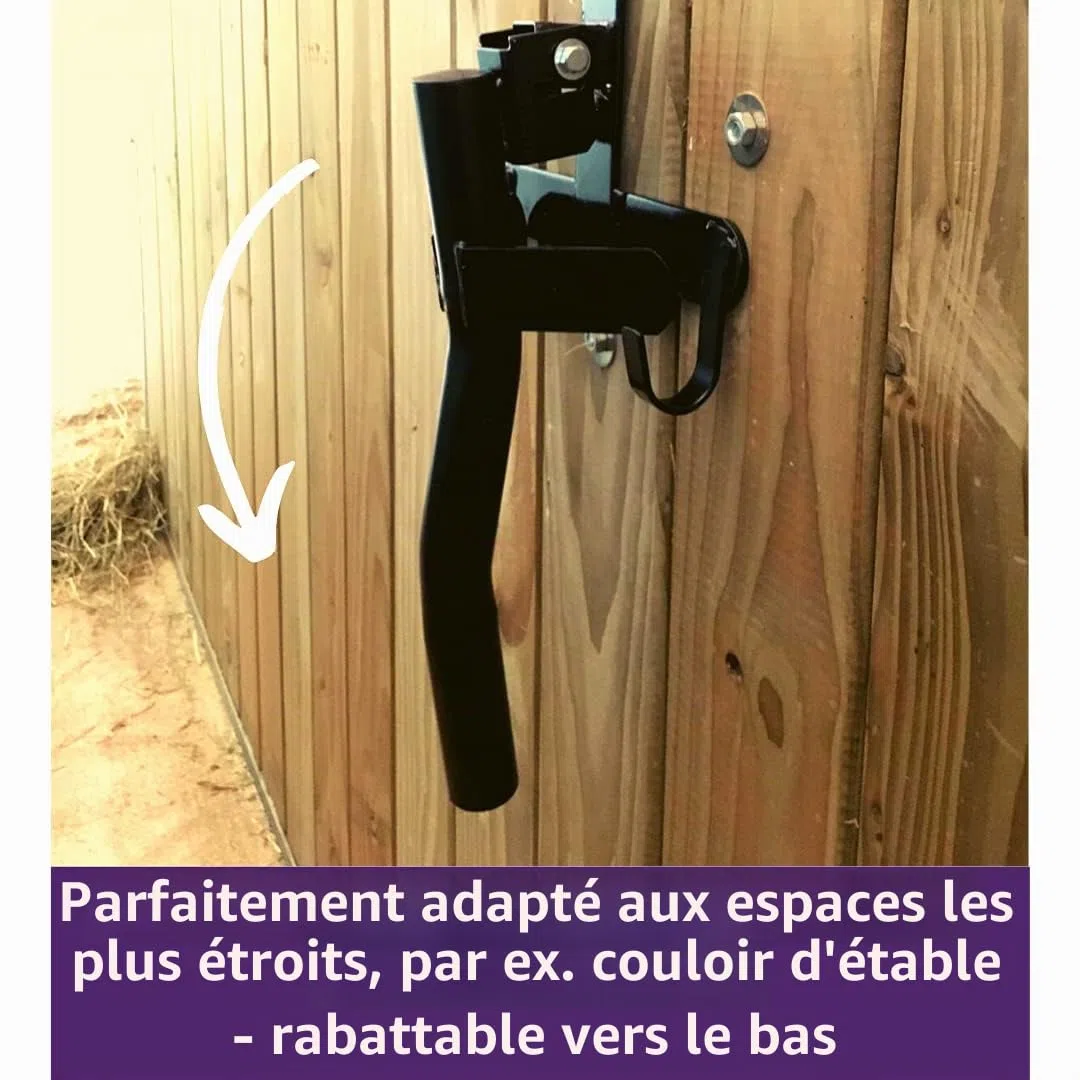 Pferdelinis Support de selle pliable à suspendre pour cheval | Support de selle à retirer | Support de selle portable | Noir (1 x noir)