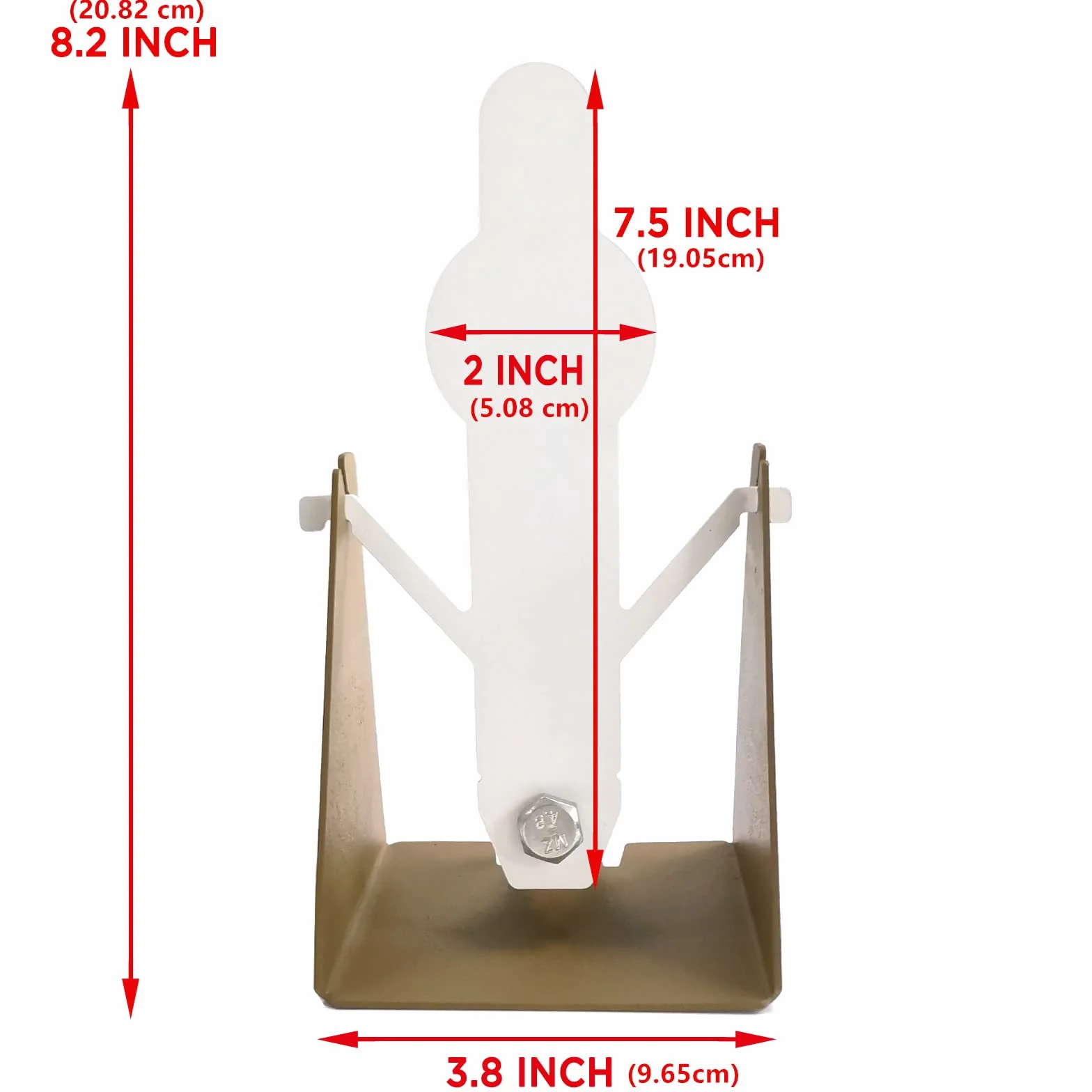 Atflbox Lot de 2 cibles d'entraînement de tir en métal pour réinitialisation des Pistolets Airsoft Pistol BB, Convient pour l'extérieur et l'intérieur(Verre)