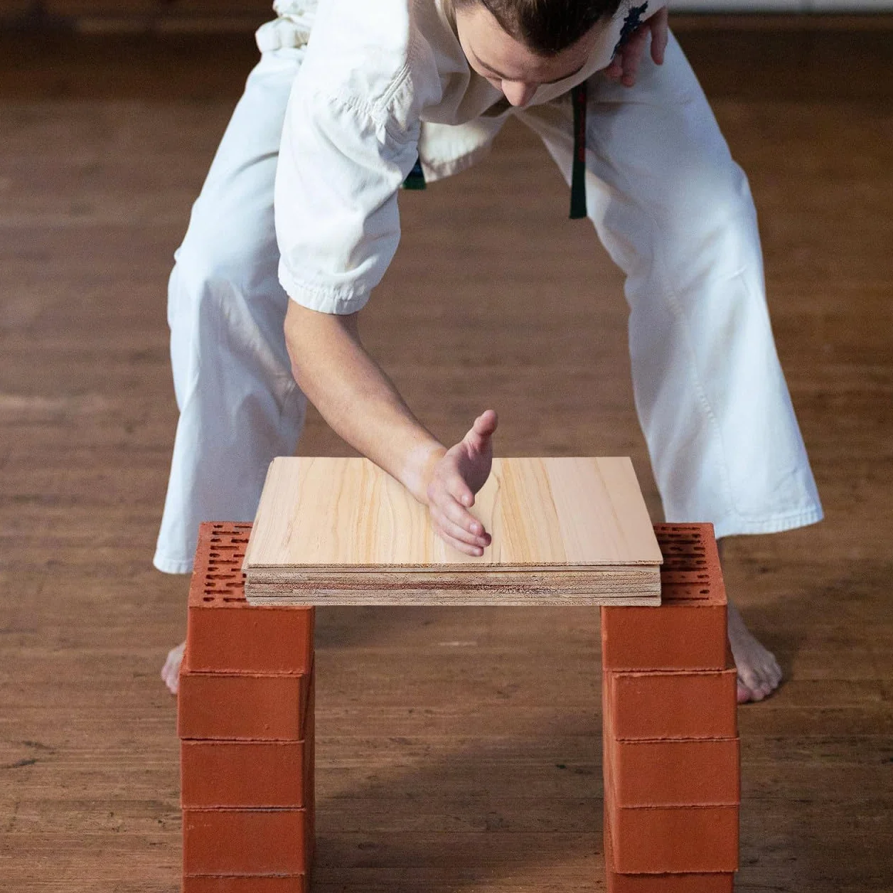 Homoyoyo Lot de 10 planches de freinage professionnelles pour taekwondo en bois - Pour karaté, arts martiaux - Pour enfants et adultes - Équipement de boxe - 0,3 cm