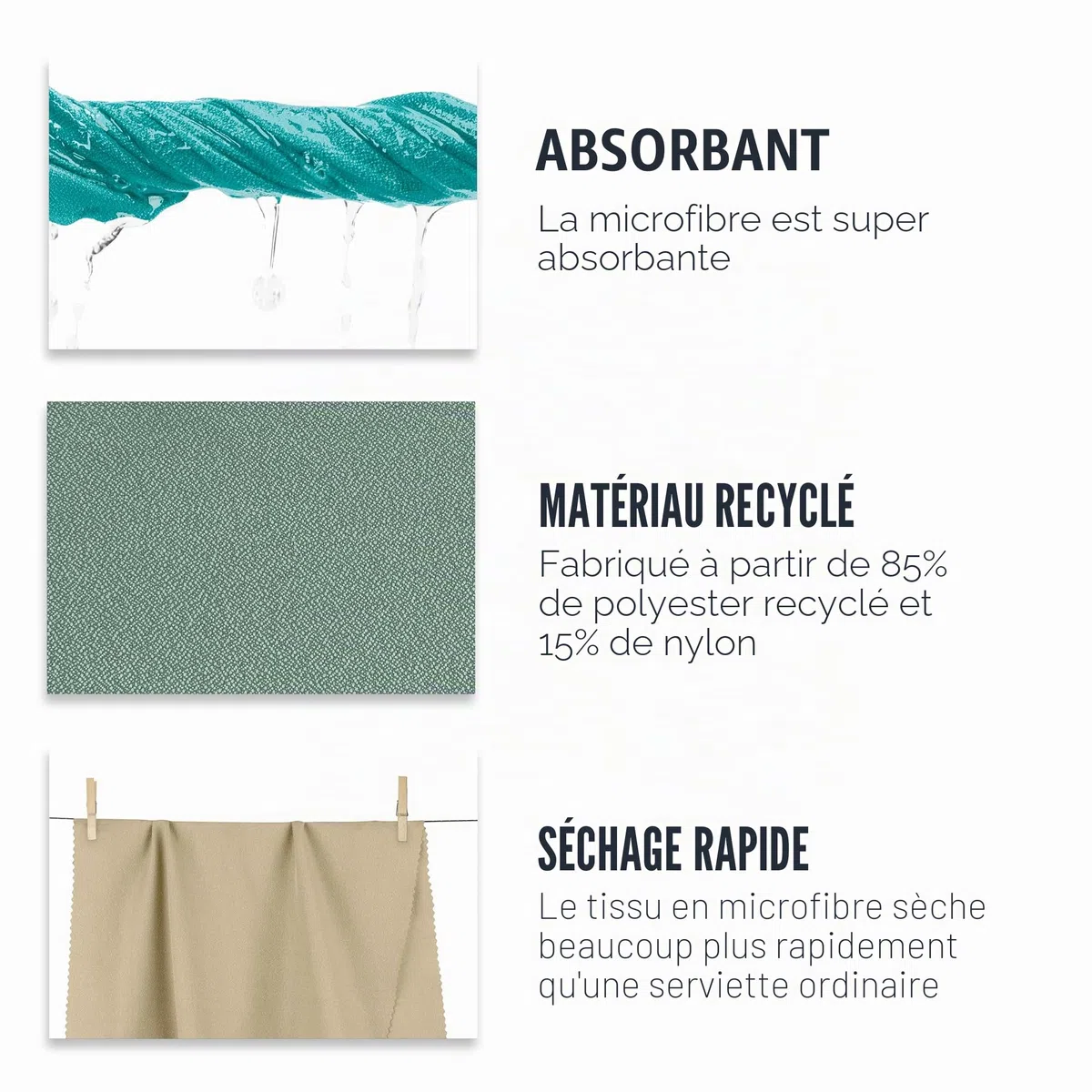 Toalla AIRLITE M azul