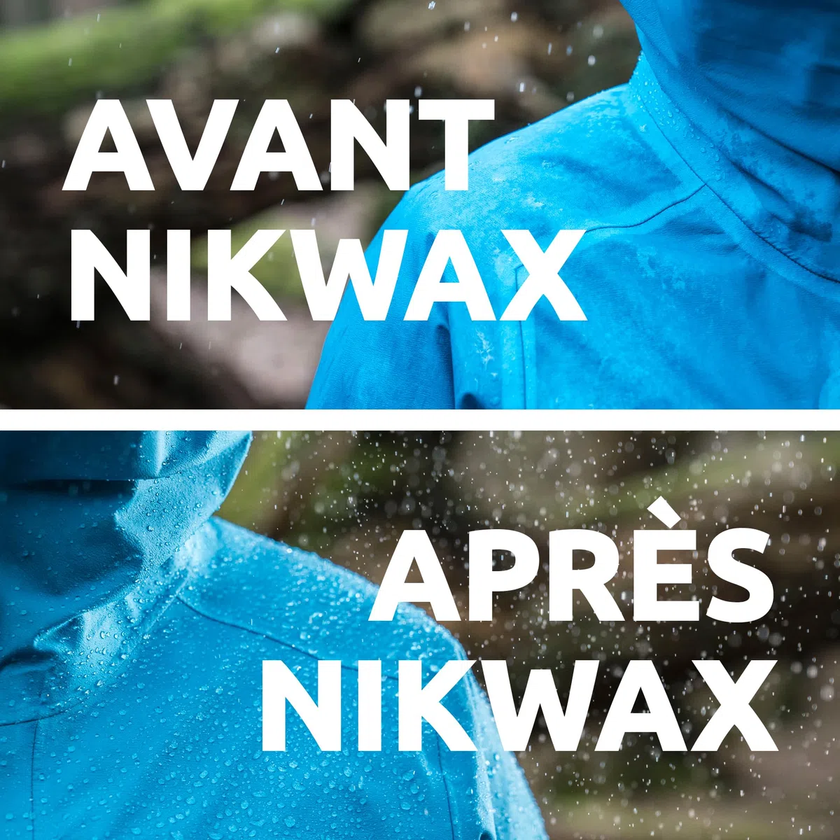 Nikwax Lessive Tech Wash 300ml + Imperméabilisant Spray TX.Direct 300ml, nettoie efficacement, restaure la déperlance et la respirabilité des vêtements de Pluie