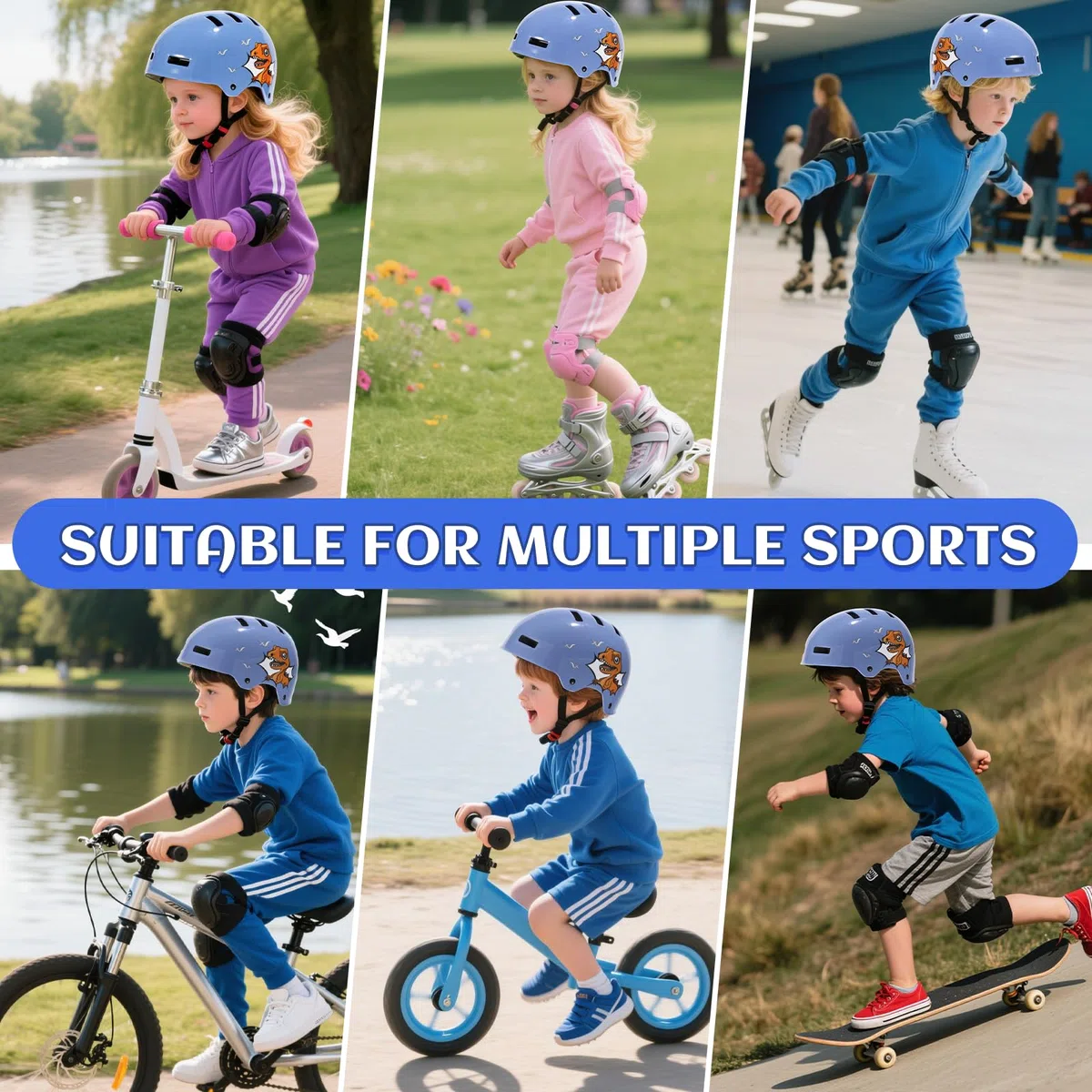 Casque de vélo Enfant réglable pour garçons Filles Enfants Adolescents, Casque de Protection Velo Enfant pour Skateboard vélo Trottinette Rollers et Cyclisme