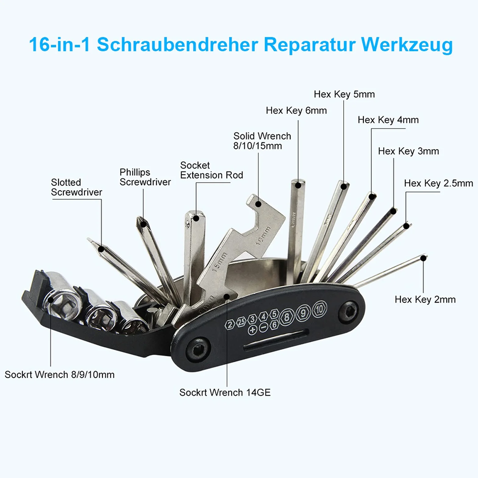 CHUMXINY Kit Reparation Velo, Kit Crevaison Velo, Kit Velo Convient pour Une Utilisation dans des Situations d'urgence Lors de Voyages Longue Distance