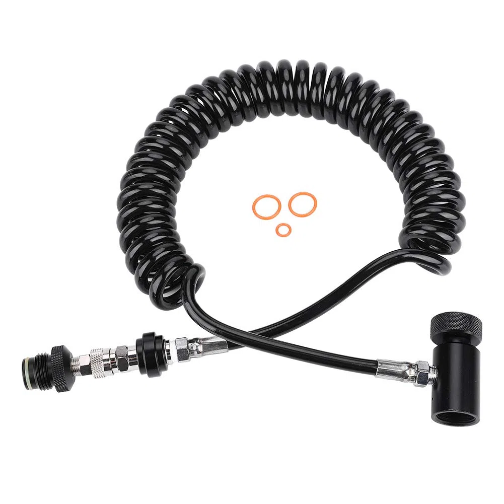 Marqueur de Paintball, Bobine à Distance, Tuyau de Valve de Connexion de Cylindre, Tuyau Ondulé, équipement D'équipement de Paintball, Régulateur Portable Durable, Purgeur à Distance de Paintball, Pai