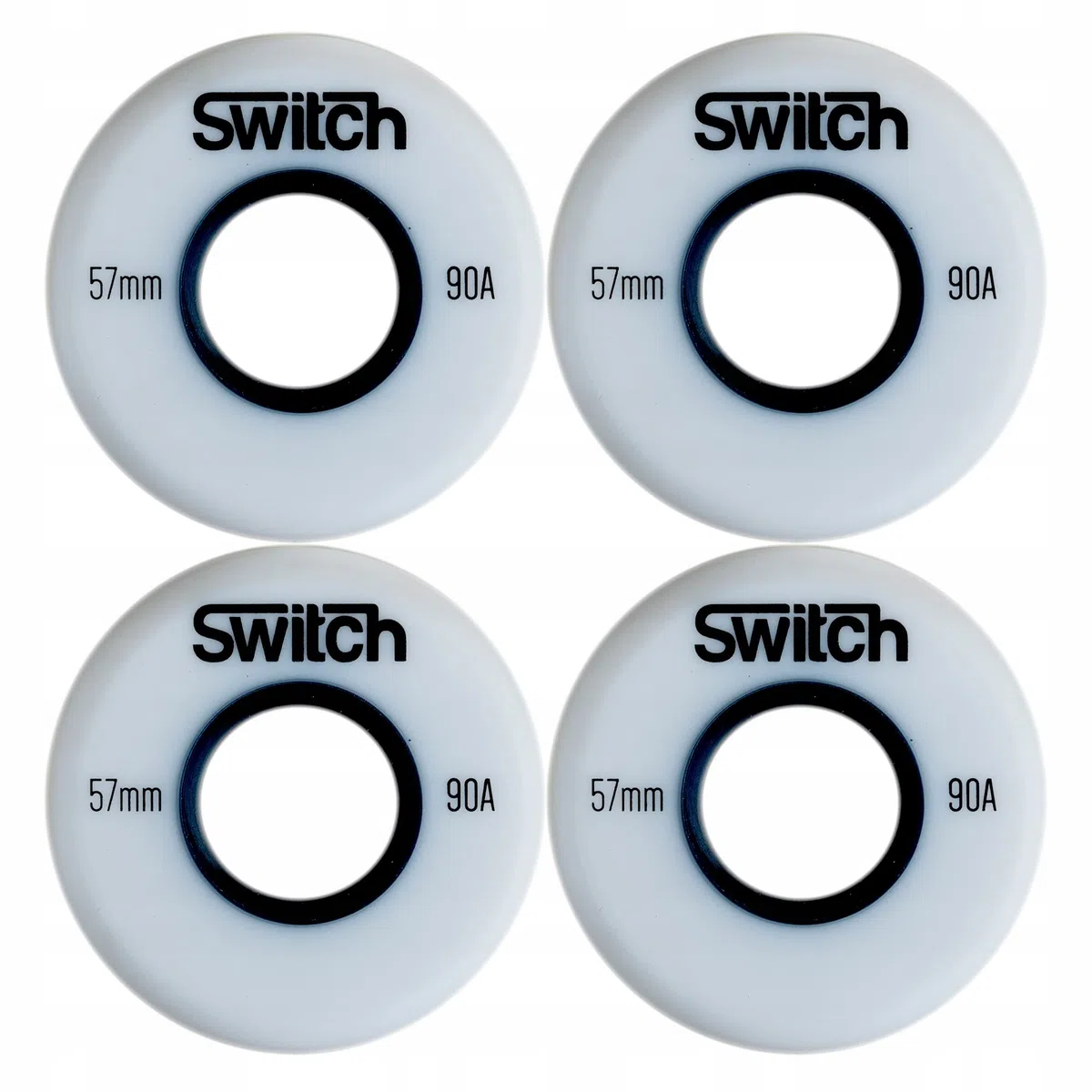 roues pour rollers 57mm blanc agressive