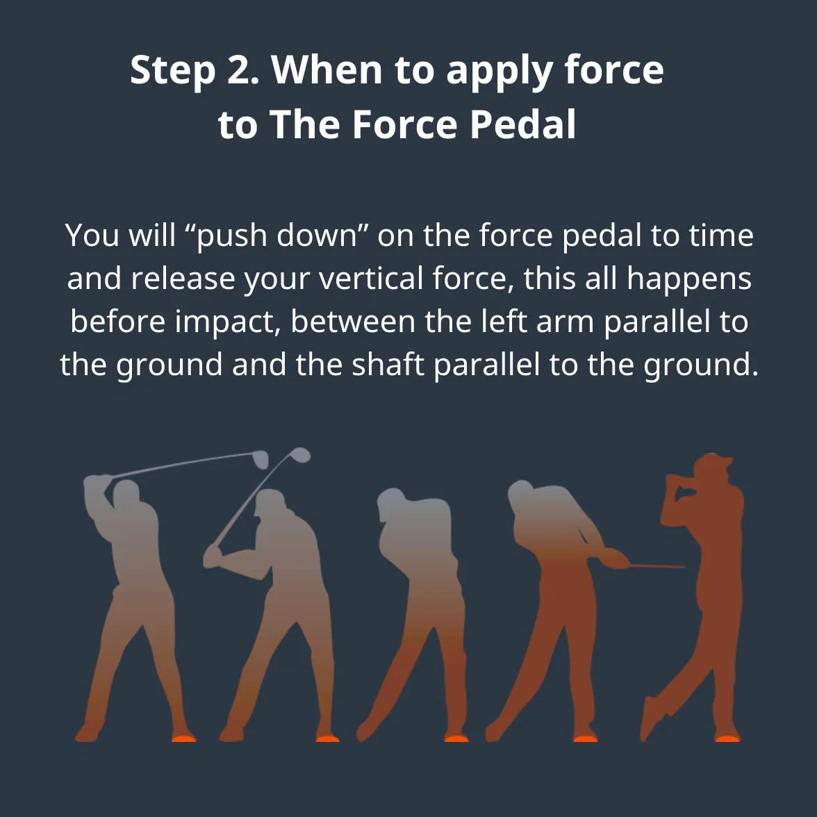 The Force Pedal Mini - Aide à l'entraînement - Augmente ta Vitesse de Club - Améliore ta stabilité pour être Plus précis au Approche et Putting - 2 pédales