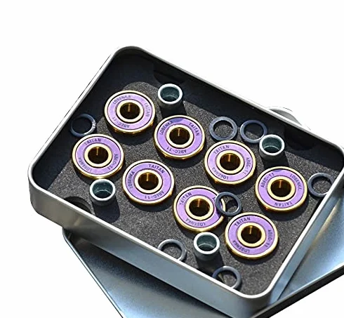 Roulements ABEC 11 de haute précision. Fabriqué en acier chromé (entièrement en acier chromé) pour skateboard, longboard, patin, skateboard, scooter, scooter, skateboard, surfskate, cruiser, Penny