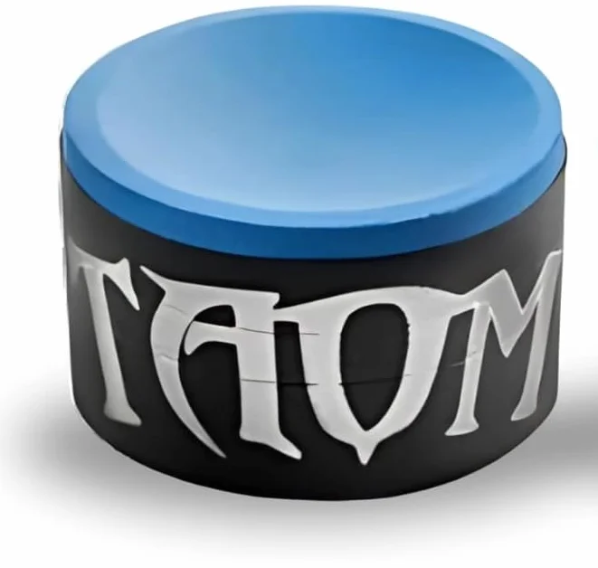 Taom V10 Lot de 2 craies de Billard Professionnelles Bleu