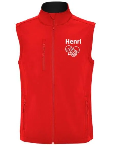 Gilet softshell pétanque personnalisé