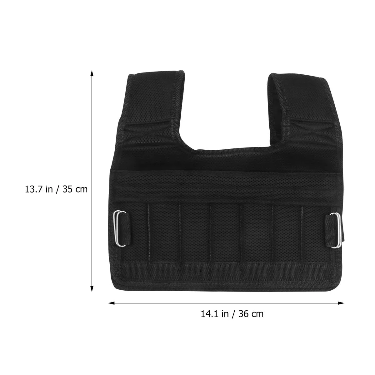 NOLITOY Gilet Lesté de Sport Respirant et Antidérapant 35kg pour Course à Pied et Entraînement Core, en Coton et Maille Filet, pour Hommes et Femmes