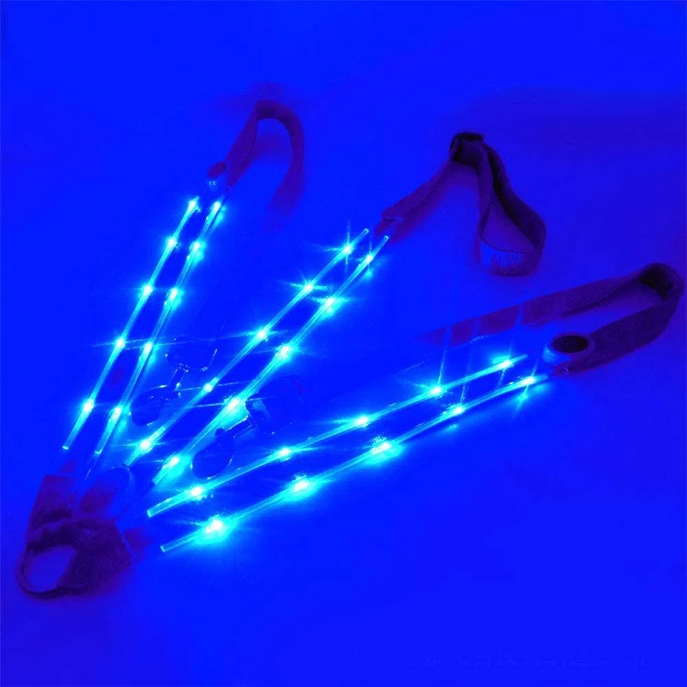 Collier plastron de cheval, haute visibilité lumineuse, sangle de poitrine de cheval de sécurité dans l'équipement de nuit, harnais de cheval LED (bleu)
