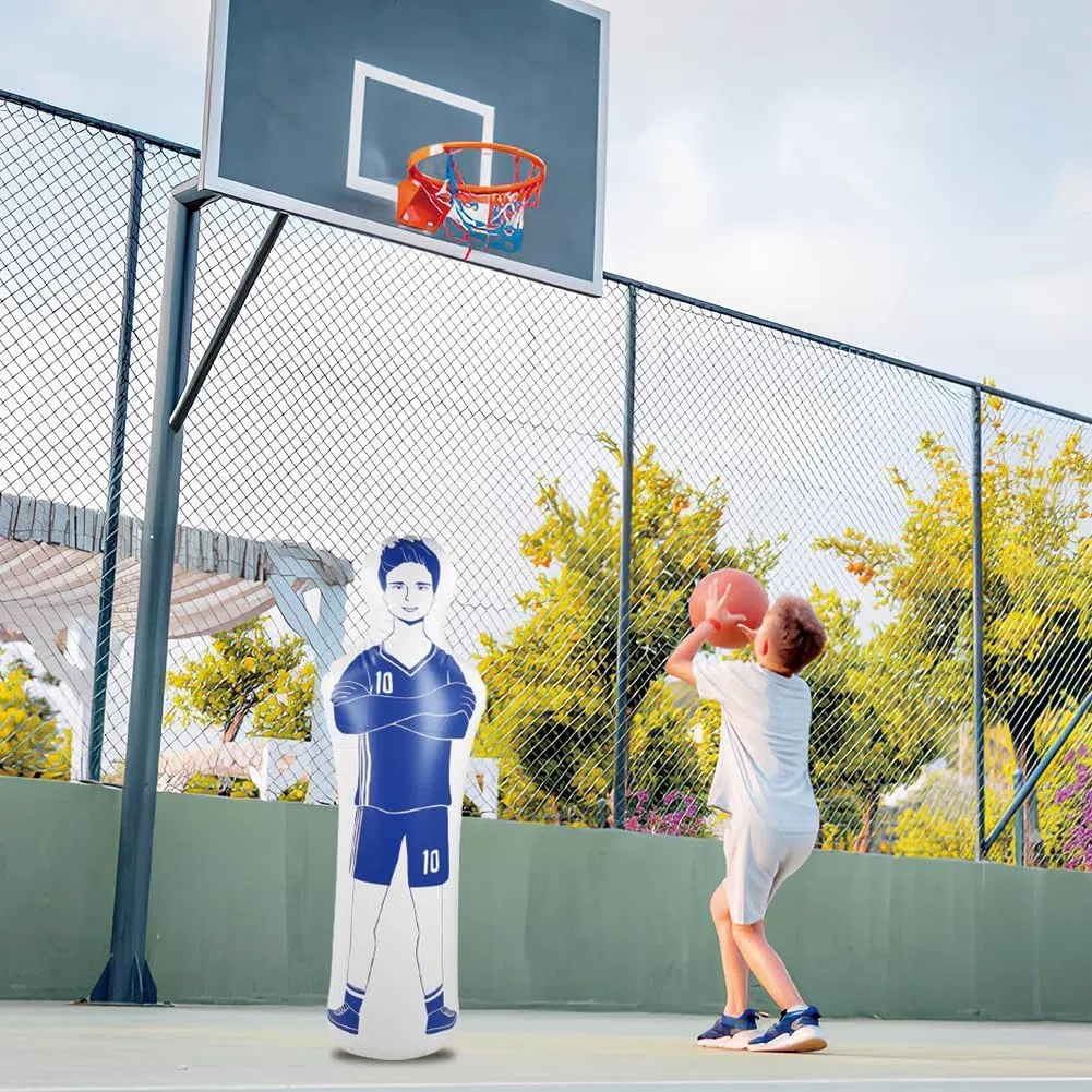 Mannequin gonflable pour entraînement de football, sac de frappe mural, sac de frappe, colonne de boxe, sacs de sable pour coups de pied, dribbles, exercices